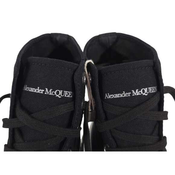 Alexander McQueen Tread Slick High-Top Sneakers US 12 EU 45 Mens Black $890 main image 9